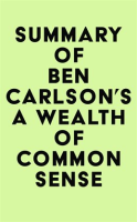 Summary_of_Ben_Carlson_s_A_Wealth_Of_Common_Sense